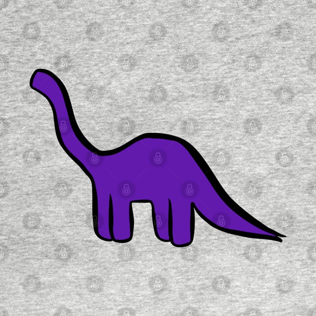 Dinosaur Friend - Purple Brontosaurus by sallycummingsdesigns